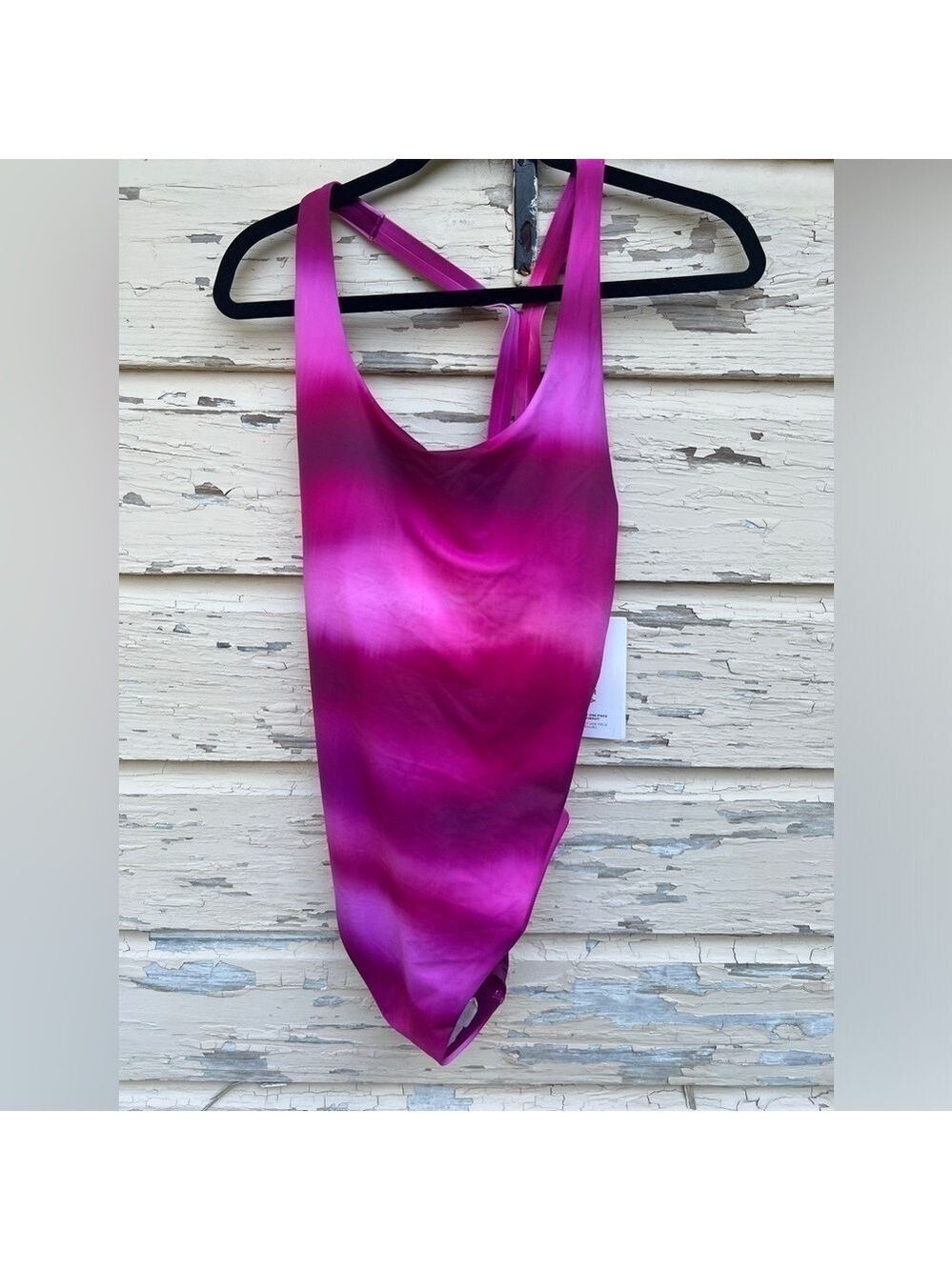 Athleta Malibu One Piece Surf Blur Ombré Barbiecore Pink Swimsuit S - Picture 4 of 7
